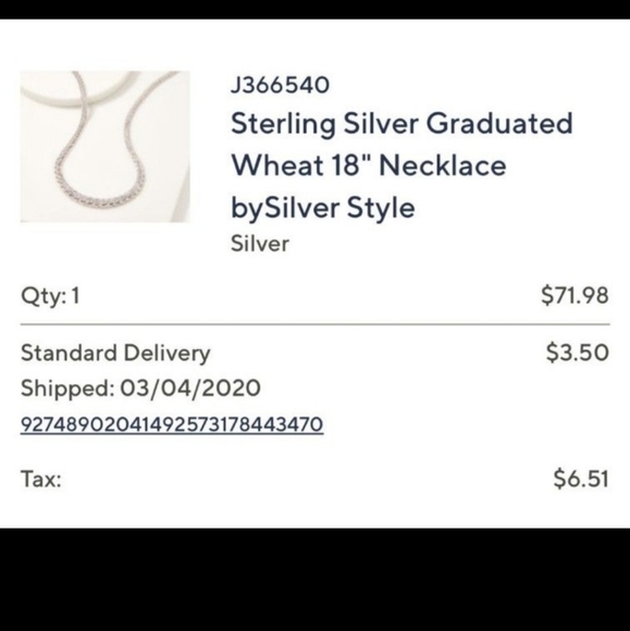 Sterling Sliver Wheat Necklace - Picture 2 of 12